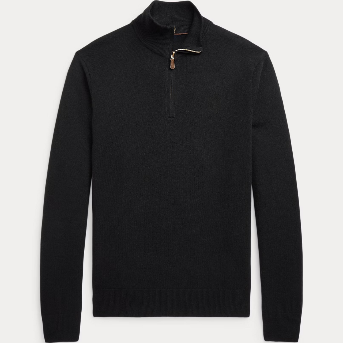 Wollpullover mit Viertelreißverschluss